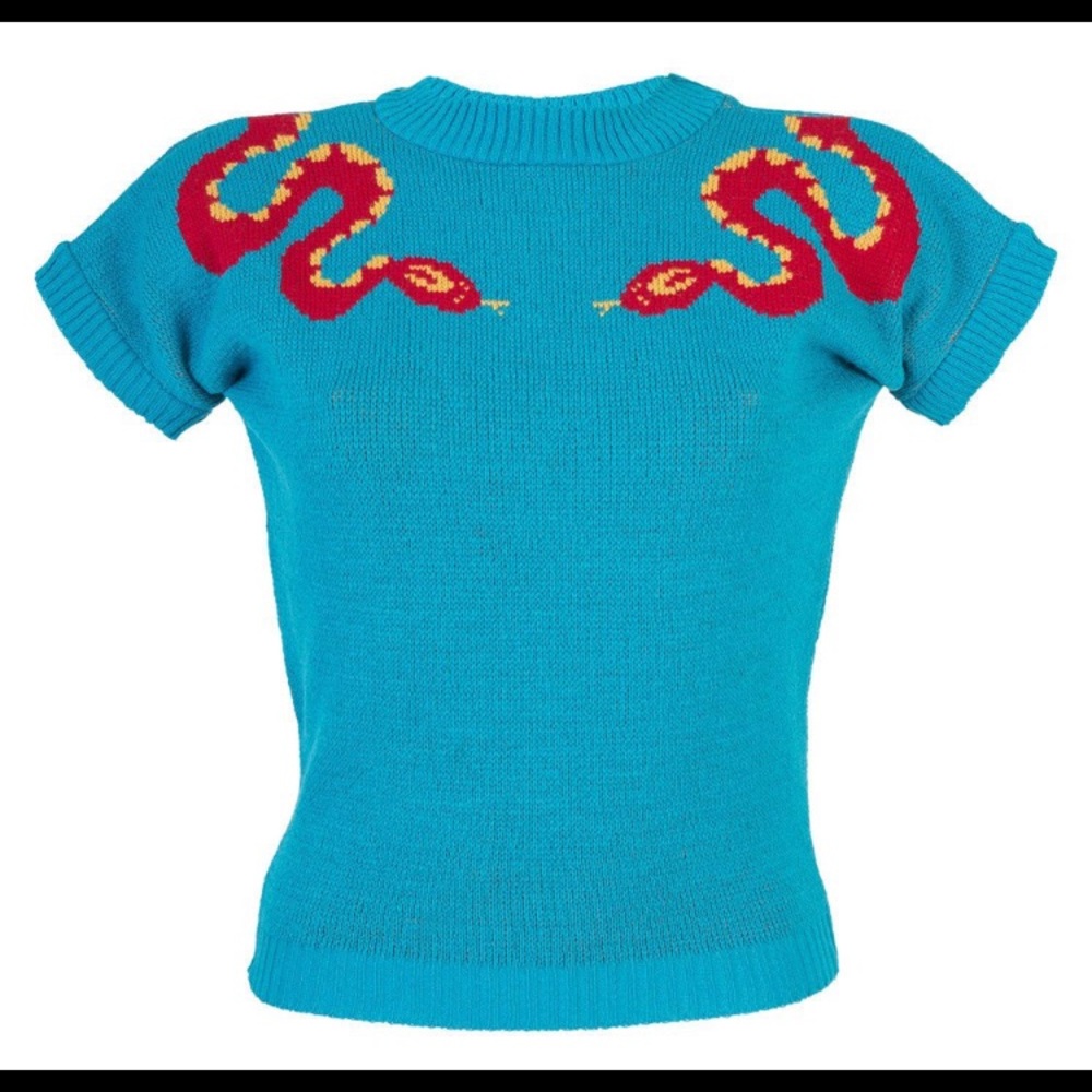 MissFortune Snake Sweater Pinup Rockabilly Plus XL